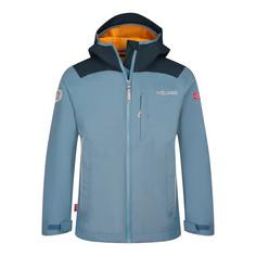 Trollkids Bergen Regenjacke Kinder Stahlblau/Schwarz/Mango