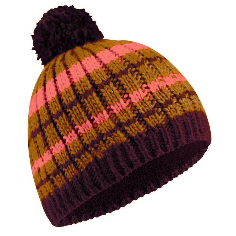 Trollkids Trollkids Hafjell Bommelm&uuml;tze Kinder - Burgunderrot/Karamell-Braun/Lachsrosa - 0 | SportScheck