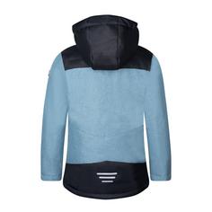 Rückansicht von Trollkids Norefjell Winterjacke Kinder Stahlblau/Schwarz/Mango