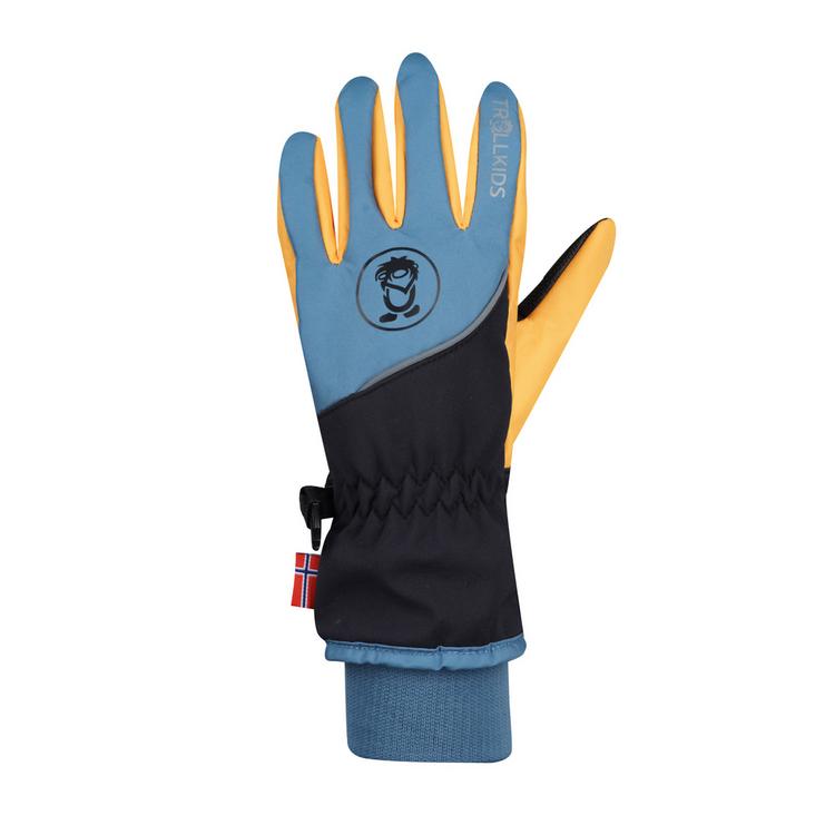 Trollkids Trollkids Trolltunga Handschuh Kinder - Schwarz/Stahlblau/Mango - 0 | SportScheck
