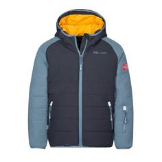 Trollkids Hafjell PRO Winterjacke Kinder Schwarz/Stahlblau/Mango