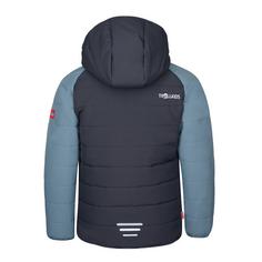 Rückansicht von Trollkids Hafjell PRO Winterjacke Kinder Schwarz/Stahlblau/Mango