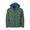 Trollkids Trollfjord Softshelljacke Kinder - Efeugr&uuml;n/Mittelblau/Schwarz
