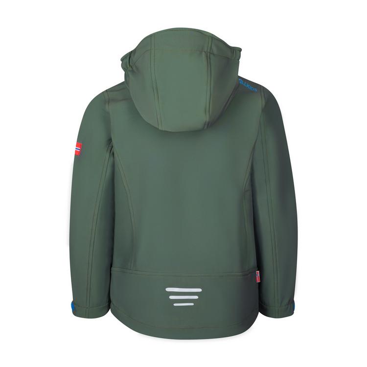 Trollkids Trollkids Trollfjord Softshelljacke Kinder - Efeugr&uuml;n/Mittelblau/Schwarz - 0 | SportScheck