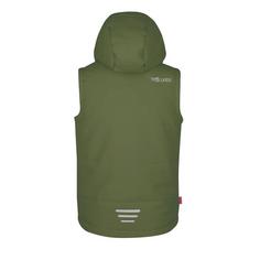 Rückansicht von Trollkids Narvik XT Outdoorweste Kinder Dunkle Olive/Hellmagenta