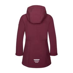 Rückansicht von Trollkids Kirkenes Funktionsjacke Kinder Burgunderrot/Karamell-Braun