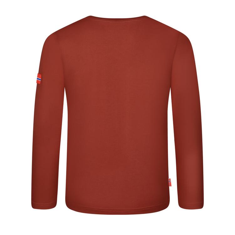 Trollkids Trollkids Stavanger Longshirt Kinder - Rostrot/Mittelblau - 0 | SportScheck