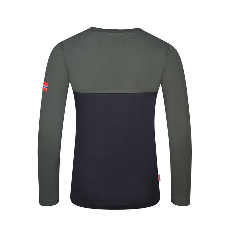 Trollkids Trollkids Bergen Longshirt Kinder - Schwarz/Efeugr&uuml;n - 0 | SportScheck