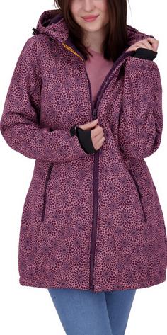 DEPROC active KEELE PEAK Softshelljacke Damen wine print