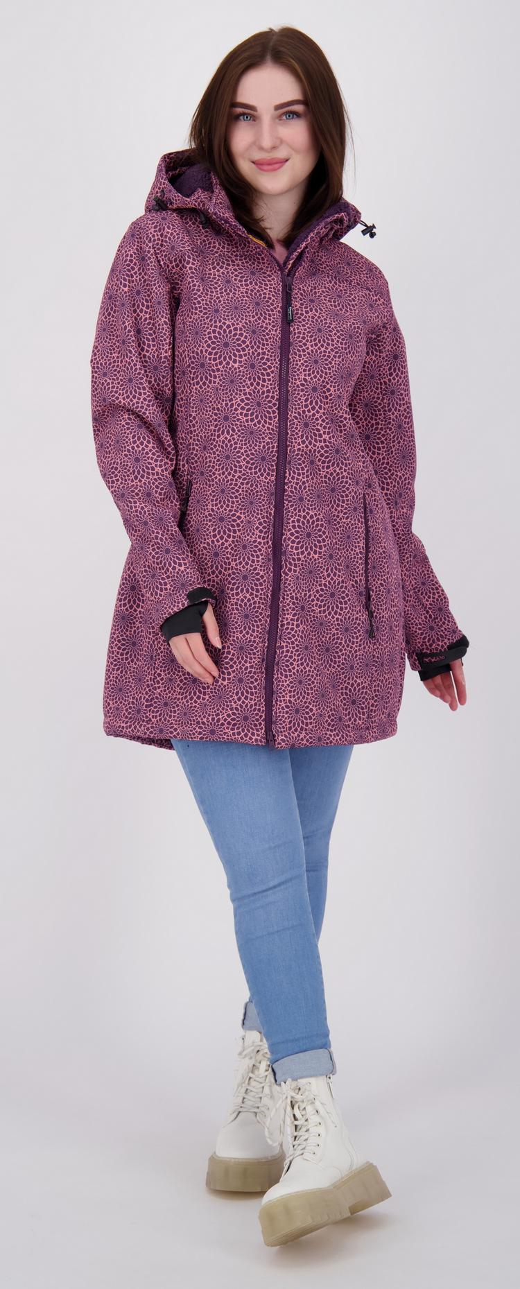 DEPROC active DEPROC active KEELE PEAK Softshelljacke Damen - wine print - 2 | SportScheck