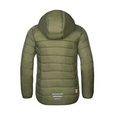 Rückansicht von Trollkids Eikefjord Steppjacke Kinder Dunkle Olive/Hellmagenta