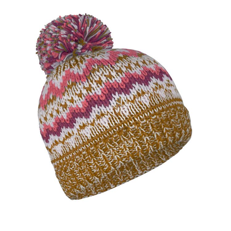 Trollkids Trollkids Kristiansand Bommelm&uuml;tze M&auml;dchen - Karamell-Braun/Lachsrosa/Burgunderrot - 0 | SportScheck