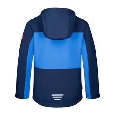 Rückansicht von Trollkids Bergsfjord Softshelljacke Kinder Marine/Mittelblau