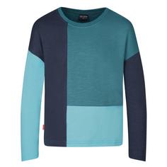 Trollkids Verdal Longshirt Kinder Marine/Teal-Blau/Wasserblau