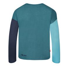 Rückansicht von Trollkids Verdal Longshirt Kinder Marine/Teal-Blau/Wasserblau