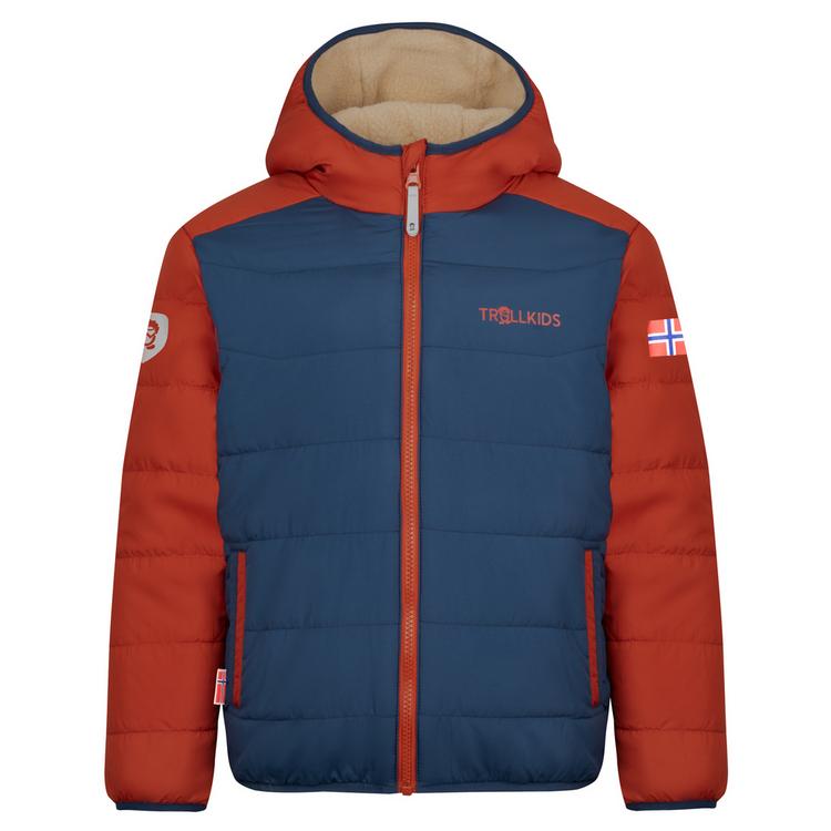 Trollkids Trollkids Sandvika Fleecejacke Kinder - W&uuml;stensand/Mystik Blau/Rostrot - 0 | SportScheck