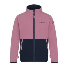 Trollkids Storfjord Fleecejacke Kinder Marine/Mauve