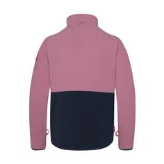 Rückansicht von Trollkids Storfjord Fleecejacke Kinder Marine/Mauve