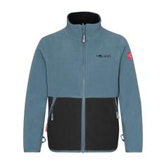 Trollkids Storfjord Fleecejacke Kinder Stahlblau/Schwarz