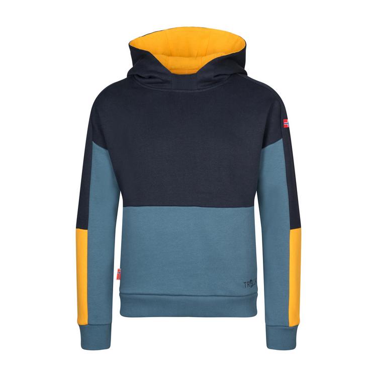 Trollkids Trollkids Rondane Hoodie Kinder - Schwarz/Stahlblau/Mango - 0 | SportScheck