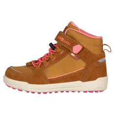 Trollkids Gryllefjord Wanderschuhe Kinder Karamell-Braun/Lachsrosa