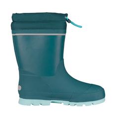 Rückansicht von Trollkids Isfjord Gummistiefel Kinder Teal-Blau