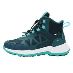 Rückansicht von Trollkids Oppland Hiker Wanderschuhe Kinder Teal-Blau