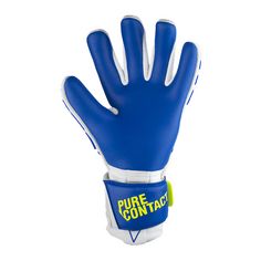 Rückansicht von Reusch Pure Contact Freegel Duo TW-Handschuhe Torwarthandschuhe weissblaugelb