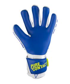Rückansicht von Reusch Pure Contact Freegel Duo TW-Handschuhe Torwarthandschuhe weissblaugelb