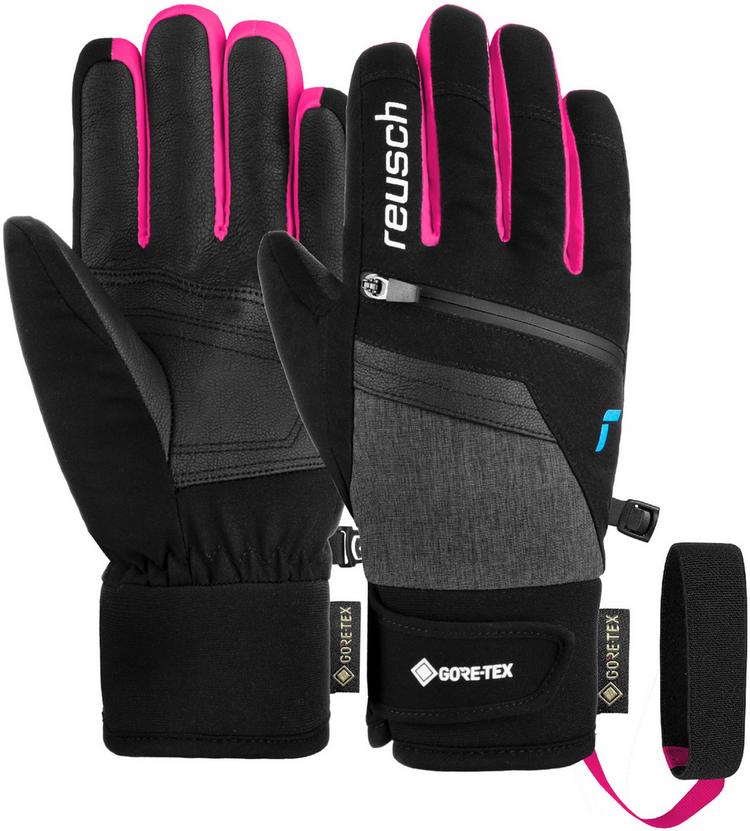Reusch Reusch Travis GORE-TEX Junior Handschuh Kinder - 7771 blck/blck melang/pink glo - 0 | SportScheck