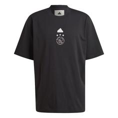adidas Ajax LFSTLR Oversized T-Shirt Fanshirt Herren Black