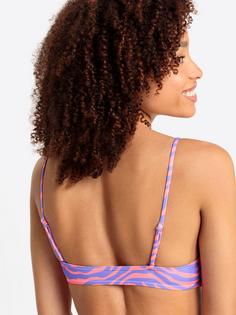 Rückansicht von VENICE BEACH Bustier-Bikini-Top Bikini Oberteil Damen violett-koralle