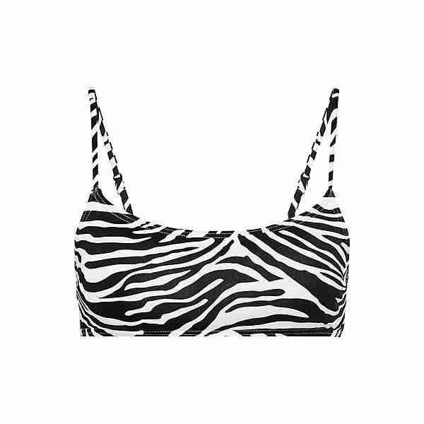 VENICE BEACH Bustier-Bikini-Top Bikini Oberteil Damen schwarz-weiß