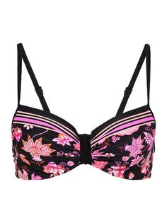 Lascana B&uuml;gel-Bikini-Top Bikini Oberteil Damen schwarz-pink