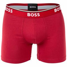 Rückansicht von Boss Boxershort Hipster Herren Rot/Blau/Schwarz