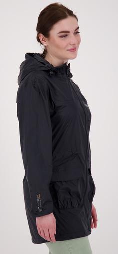 Rückansicht von DEPROC active LYNN WOMEN Regenjacke Damen black