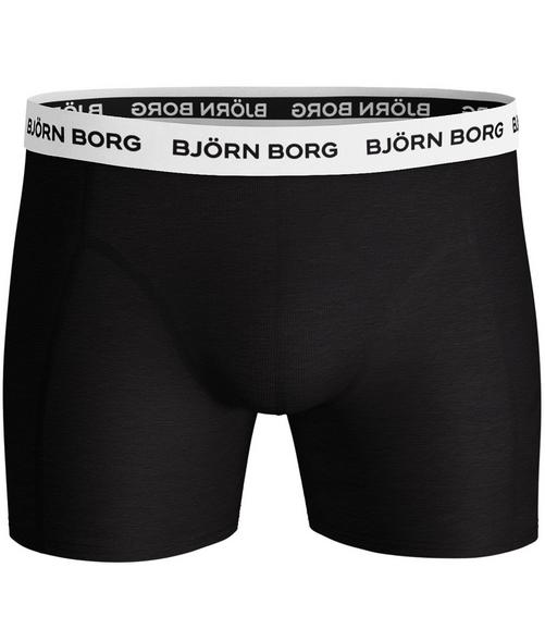 Rückansicht von Björn Borg Boxershort Hipster Herren schwarz/weiß