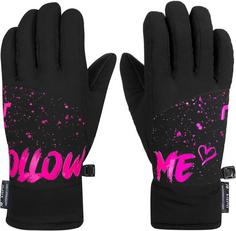 Reusch Beatrix R-TEX® XT Junior Skihandschuhe Kinder 7720 black/pink glo