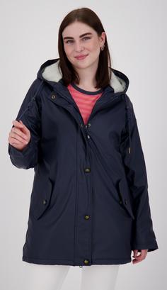 Rückansicht von ANKERGLUT ANKERGLUTNEBEL Regenjacke Damen navy