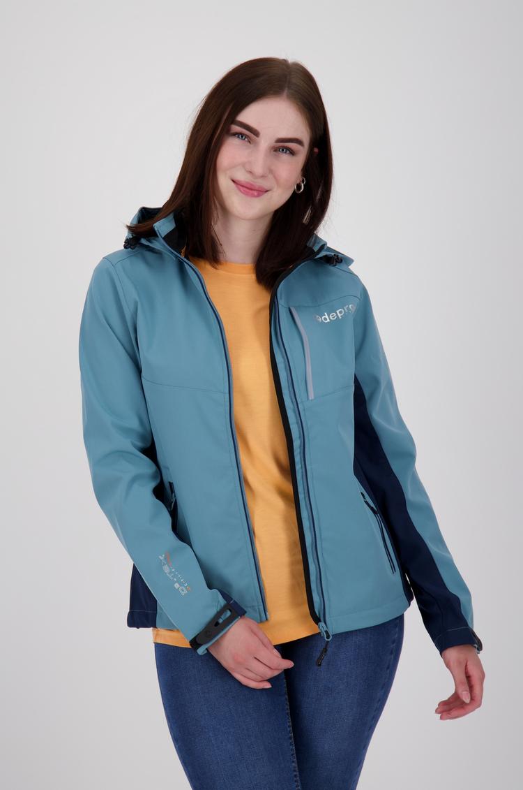 DEPROC active DEPROC active NUNAVUT Softshelljacke Damen - smoke - 3 | SportScheck