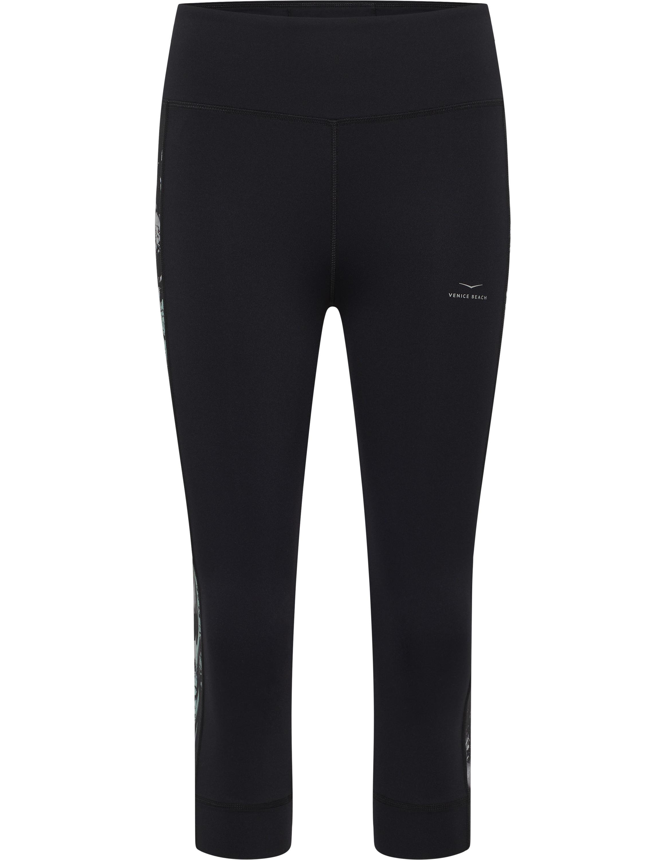 VENICE BEACH VB BLUES 3/4-Tights Damen black_virtual art