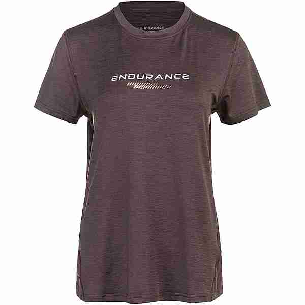Endurance WANGE MELANGE Printshirt Damen 1084 Black Bean