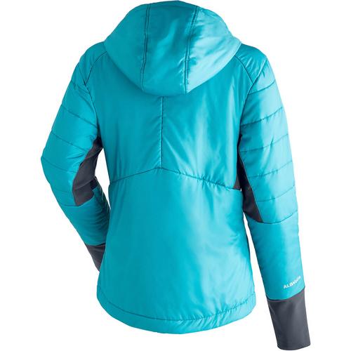 Rückansicht von Maier Sports Sirkos Wool Fleecejacke Damen Hellblau