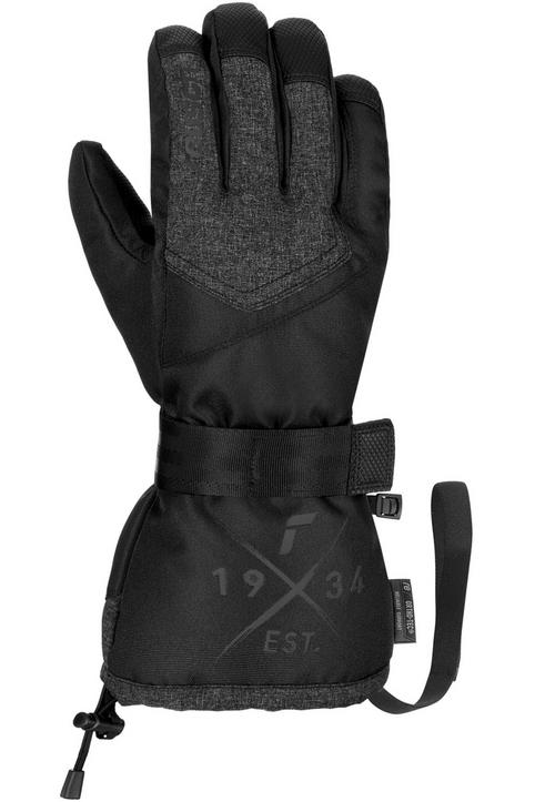 Rückansicht von Reusch Baseplate R-TEX® XT Junior Skihandschuhe Kinder 7721 black/black melange