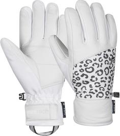 Reusch Beatrix R-TEX® XT Skihandschuhe 1032 white/grey leopard