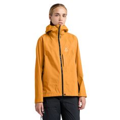 Rückansicht von Haglöfs ROC Mono Proof Jacket Hardshelljacke Damen Desert Yellow