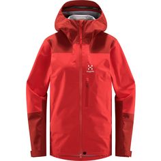 Haglöfs ROC Sloper Proof Jacket Hardshelljacke Damen Poppy red/Corrosion