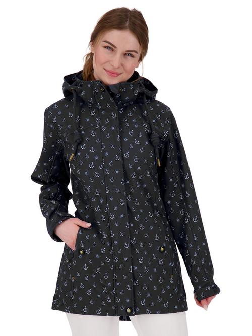 Rückansicht von ANKERGLUT ANKERGLUTSCHEIN Softshelljacke Damen black