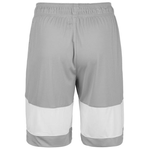 Rückansicht von PUMA Ultimate Basketball-Shorts Herren grau / weiß