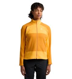 Rückansicht von Haglöfs Buteo Mid Jacket Fleecejacke Damen Sunny Yellow/Desert Yellow